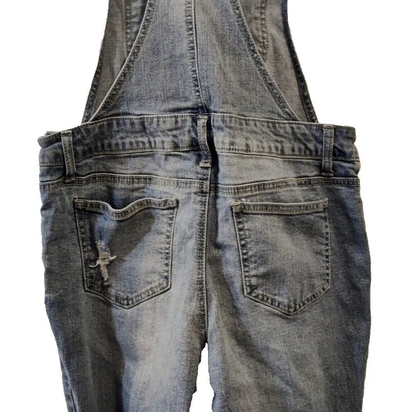 Blue Spice Distressed denim overalls Size 7 - Picture 13 of 16